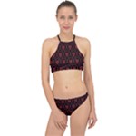 Dark Dominion Print Halter Bikini Set