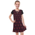 Dark Dominion Print Kids  Cross Web Dress