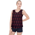 Dark Dominion Print Bubble Hem Chiffon Tank Top