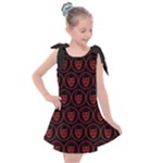 Dark Dominion Print Kids  Tie Up Tunic Dress