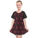 Dark Dominion Print Kids  Smock Dress