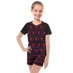 Dark Dominion Print Kids  Mesh T-Shirt and Shorts Set