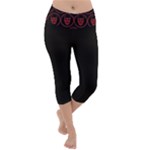 Dark Dominion Print Lightweight Velour Capri Yoga Leggings