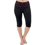 Dark Dominion Print Lightweight Velour Cropped Yoga Leggings