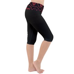 Lightweight Velour Cropped Yoga Leggings 