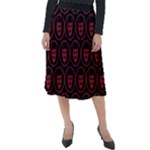 Dark Dominion Print Classic Velour Midi Skirt 