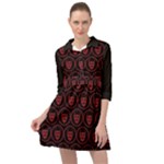 Dark Dominion Print Mini Skater Shirt Dress