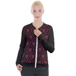 Dark Dominion Print Casual Zip Up Jacket