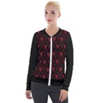 Dark Dominion Print Velvet Zip Up Jacket