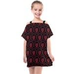 Dark Dominion Print Kids  One Piece Chiffon Dress