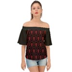 Dark Dominion Print Off Shoulder Short Sleeve Top