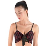 Dark Dominion Print Woven Tie Front Bralet