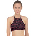 Dark Dominion Print Halter Bikini Top