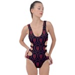 Dark Dominion Print Side Cut Out Swimsuit