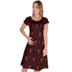 Dark Dominion Print Classic Short Sleeve Dress