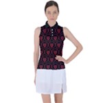 Dark Dominion Print Women s Sleeveless Polo T-Shirt