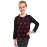 Dark Dominion Print Kids  Long Mesh T-Shirt