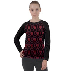 Dark Dominion Print Women s Long Sleeve Raglan T