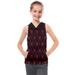 Dark Dominion Print Kids  Sleeveless Hoodie