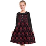 Dark Dominion Print Kids  Midi Sailor Dress