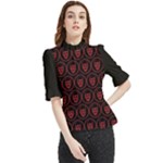 Dark Dominion Print Frill Neck Blouse