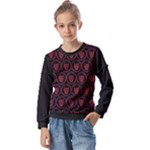 Dark Dominion Print Kids  Long Sleeve T-Shirt with Frill 