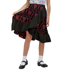 Kids  Ruffle Flared Wrap Midi Skirt 