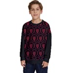 Dark Dominion Print Kids  Crewneck Sweatshirt