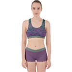 Colorful duotone abstract print Work It Out Gym Set