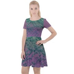 Cap Sleeve Velour Dress  