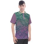 Colorful duotone abstract print Men s Polo T-Shirt