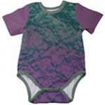 Colorful duotone abstract print Baby Short Sleeve Bodysuit