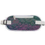 Colorful duotone abstract print Rounded Waist Pouch