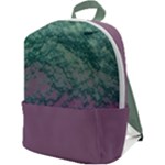 Colorful duotone abstract print Zip Up Backpack