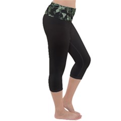 Lightweight Velour Capri Yoga Leggings 