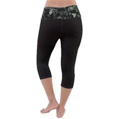 Lightweight Velour Capri Yoga Leggings 