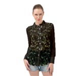 Precision Pursuit: Hunting Motif Camouflage Pattern Long Sleeve Chiffon Shirt