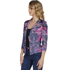 Women s Casual 3/4 Sleeve Spring Jacket 