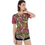 Vivid Cactus Charm Design Pattern Perpetual Short Sleeve T-Shirt