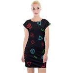 Amoled Cap Sleeve Bodycon Dress