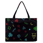 Amoled Zipper Medium Tote Bag