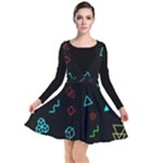 Amoled Plunge Pinafore Dress