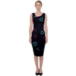 Amoled Sleeveless Pencil Dress