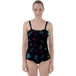 Amoled Twist Front Tankini Set