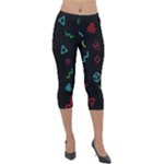 Amoled Lightweight Velour Capri Leggings 