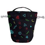 Amoled Drawstring Bucket Bag