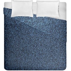 Blue Denim Fabric Duvet Cover Double Side (King Size) from ArtsNow.com