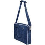 Blue Denim Fabric Cross Body Office Bag