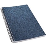 Blue Denim Fabric 5.5  x 8.5  Notebook