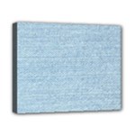 Blue Denim Texture, Macro Canvas 10  x 8  (Stretched)